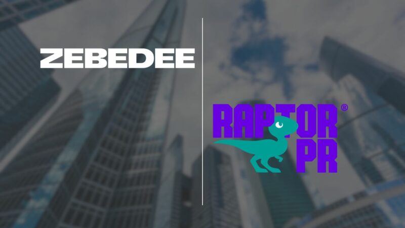 raptor pr and zebedee logos together.