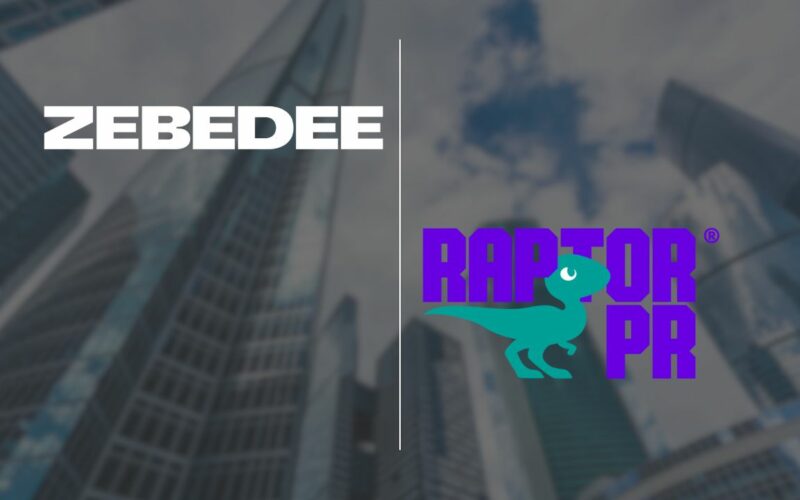 raptor pr and zebedee logos together.
