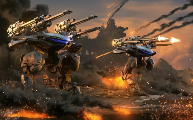 war robots in-game art.