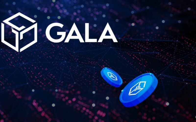 gala games logo with a couple of galachain tokens.