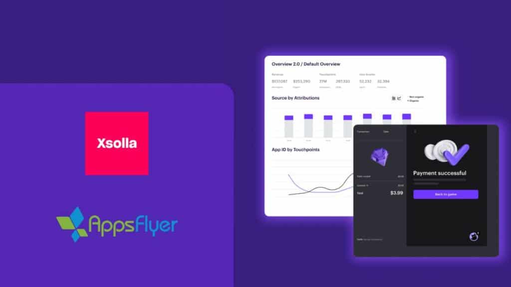 xsolla and appsflyer logos