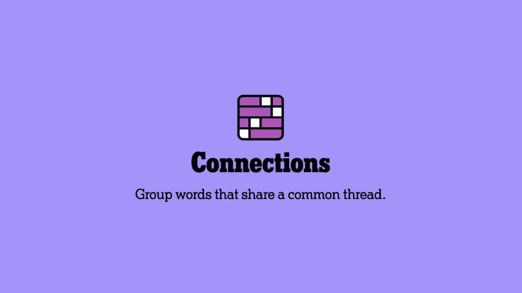 the cover page of the game connections