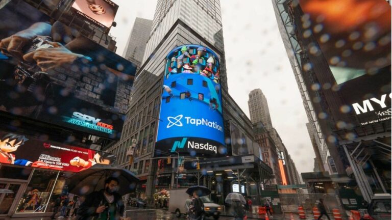 tapnation's celebration ad in billboards in times square.