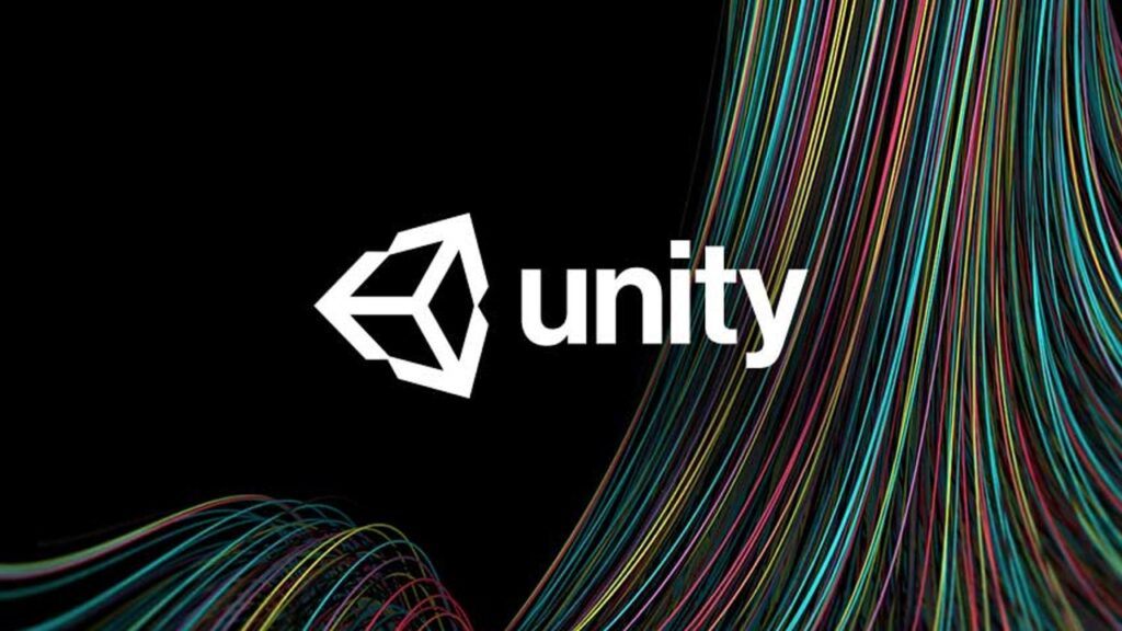 Unity logo with a flow