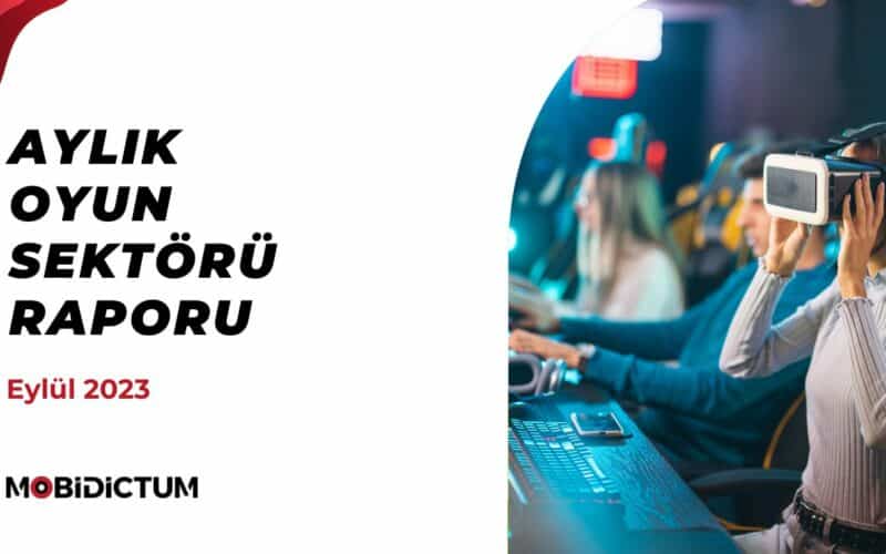 Mobidictum Aylık Oyun Sektörü Raporu Eylül 2023 sayısının kapağı