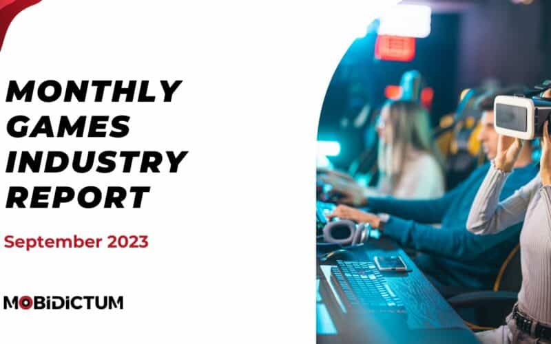 the cover of Mobidictum Monthly Games Industry Report September 2023