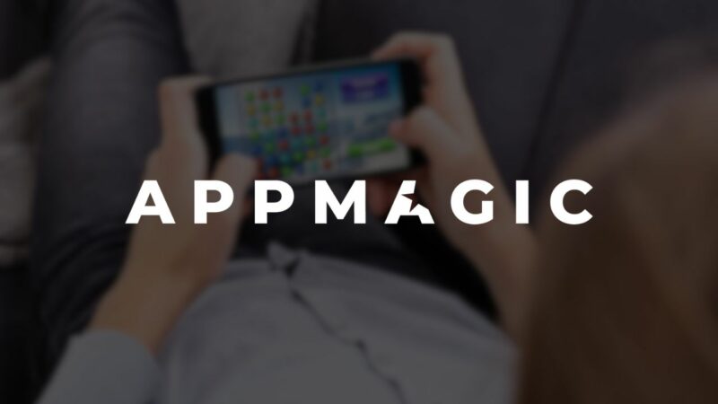 appmagic logo over dark background