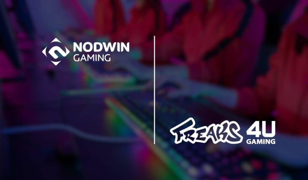 nodwin gaming and freaks4u gaming logos.