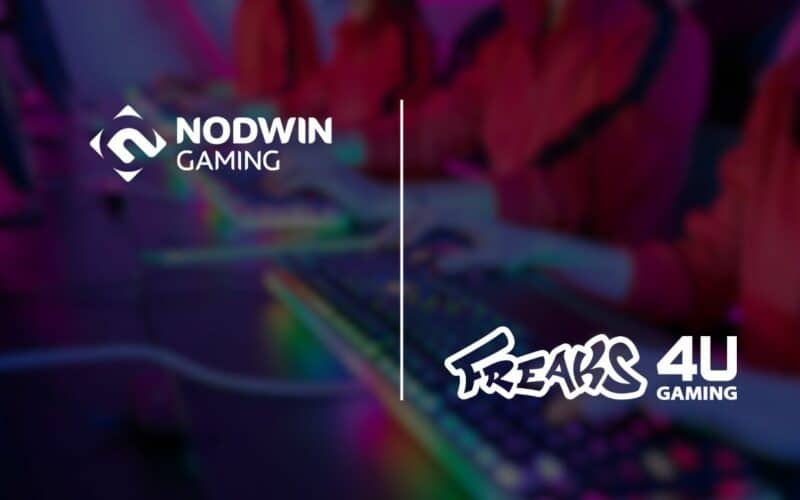 nodwin gaming and freaks4u gaming logos.