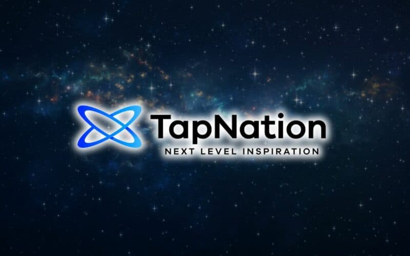 tapnation logo in space.