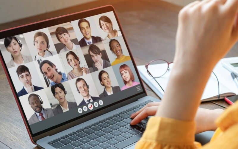 Remote working meeting on Zoom