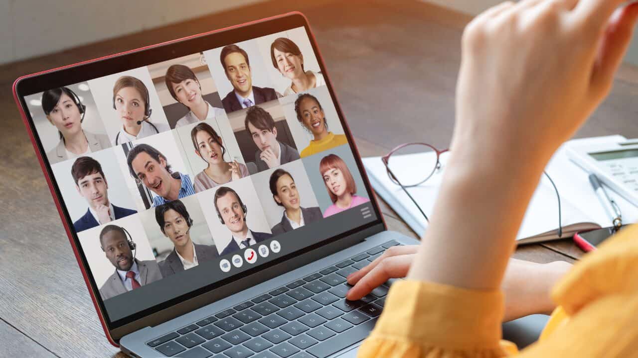 Remote working meeting on Zoom