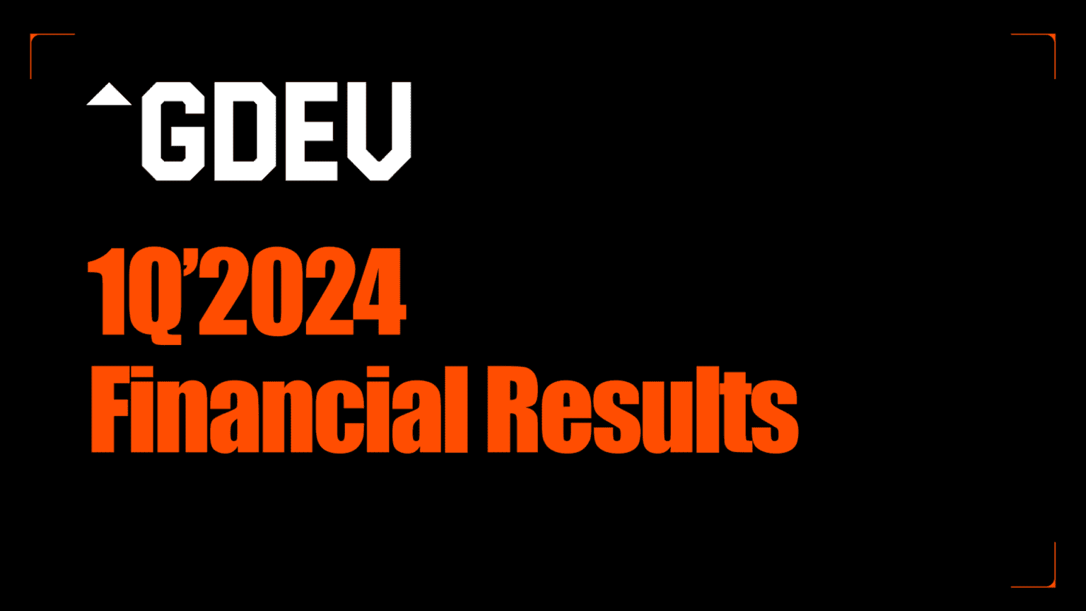 GDEV announces preliminary unaudited results for the first quarter 2024