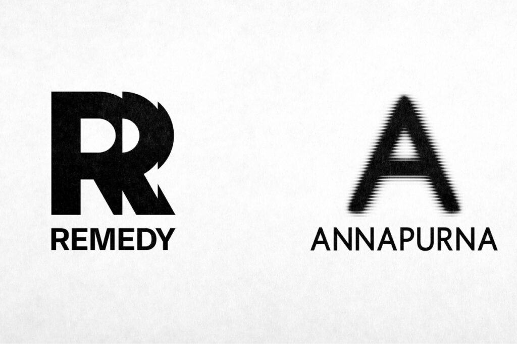 Remedy studios logo on the left, Annapurna logo on the right