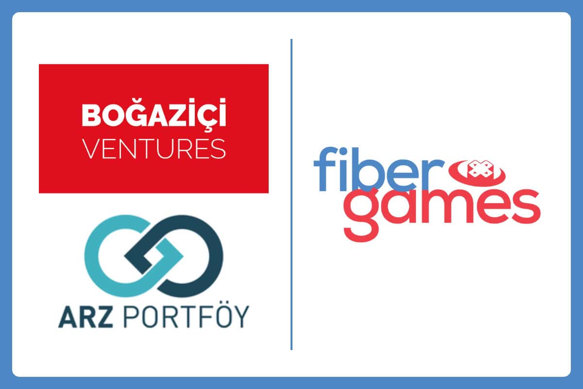 fiber games logosu solda, boğaziçi ventures ve arz portföy logoları solda