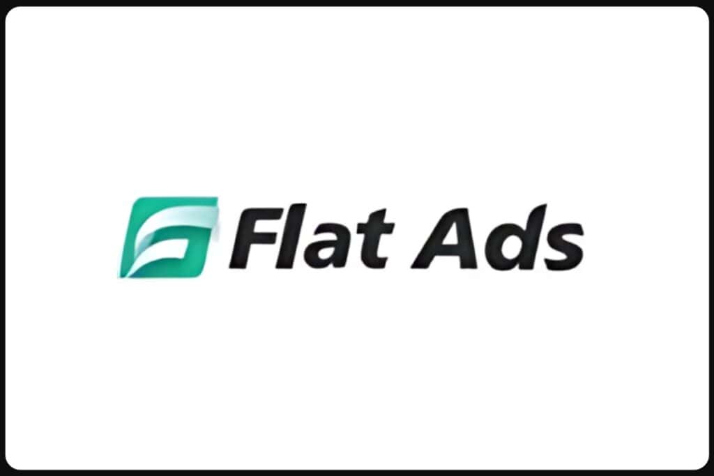 flat ads company logo on a white background