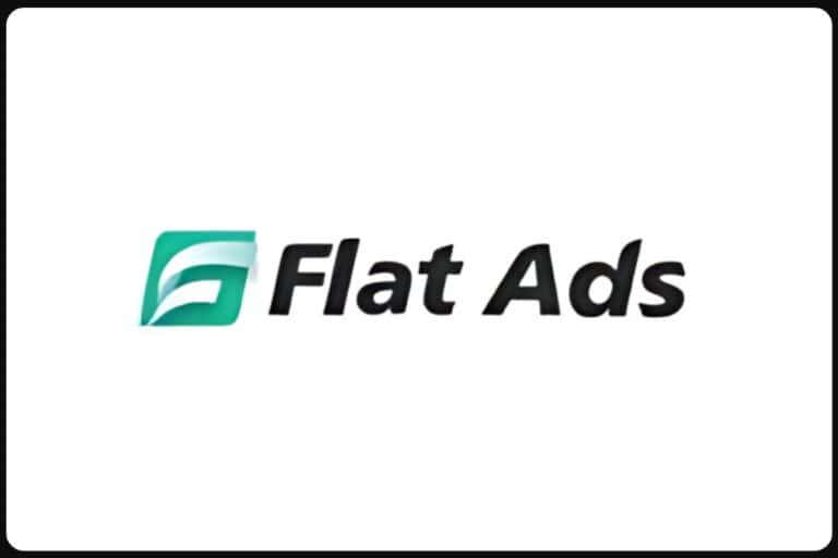 flat ads company logo on a white background