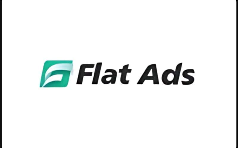 flat ads company logo on a white background