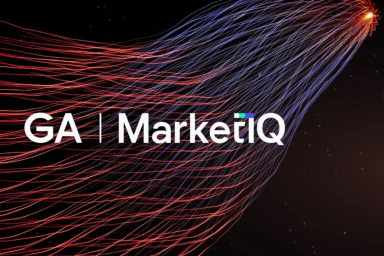 GA - MarketIQ white logo on a space like background