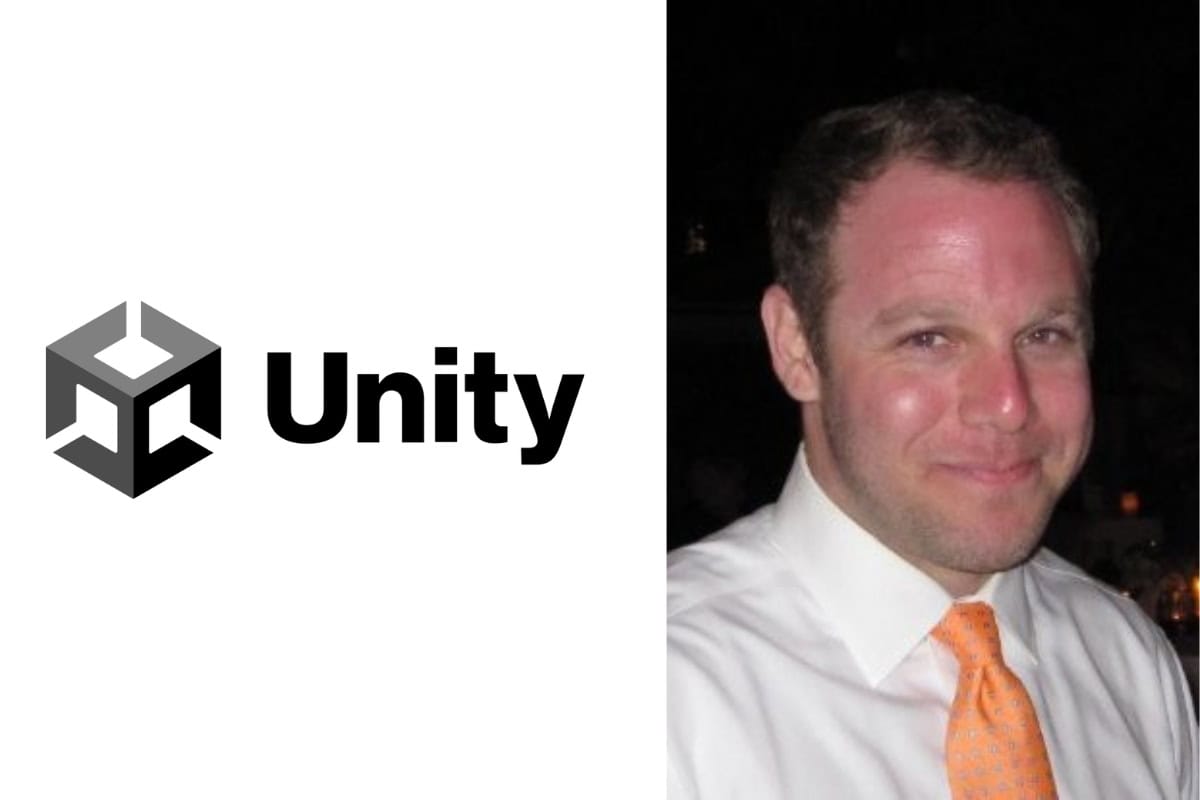 unity logo on the left, jarrod yahes profile picture on the right