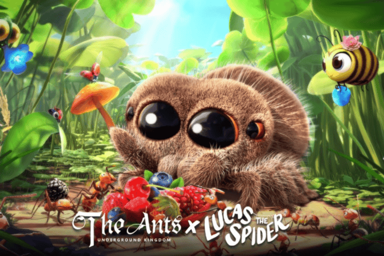 concept image of lucas the spider for the ants underground kingdom game