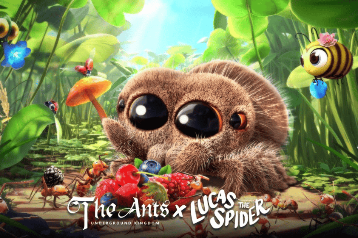 concept image of lucas the spider for the ants underground kingdom game
