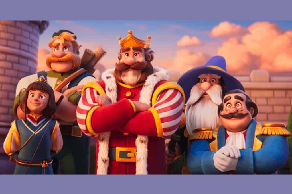 dream games's royal kingdom cover art shows the king and his family