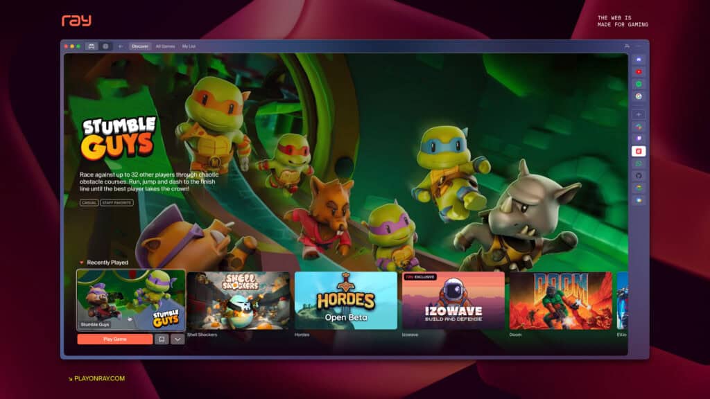 Ray Browser portal