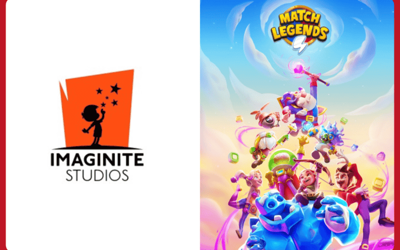 Imaginite Studios logo on the left, Match Legends cover art on the right
