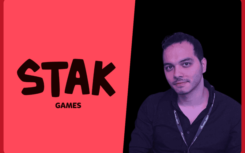 solda stak games logusu, sağda serhat okur'un fotoğrafı