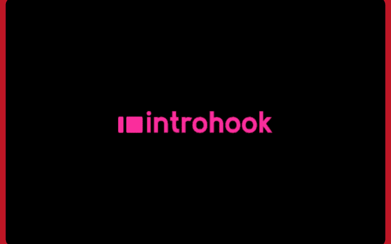 IntroHook logo on black background
