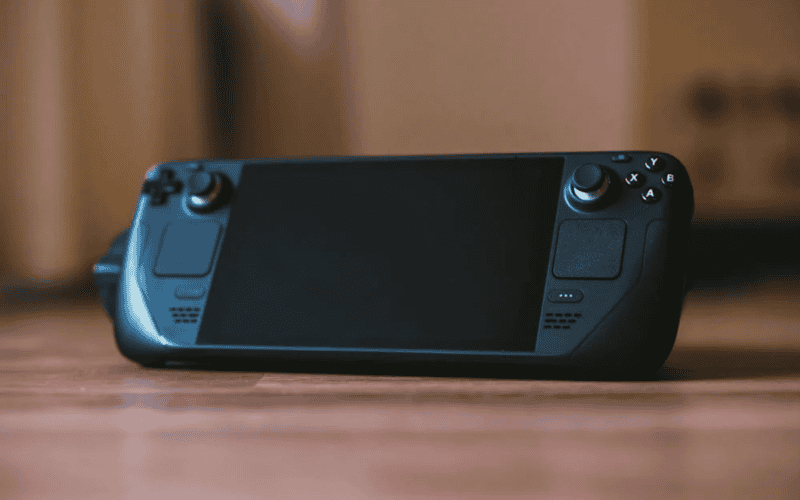 steamdeck console on a table for defining gaming trends in 2025