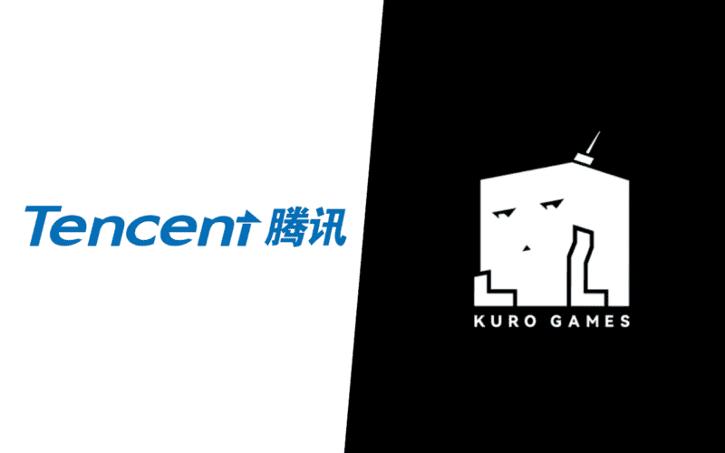 tencent logo on the left, kuro games logo on the right