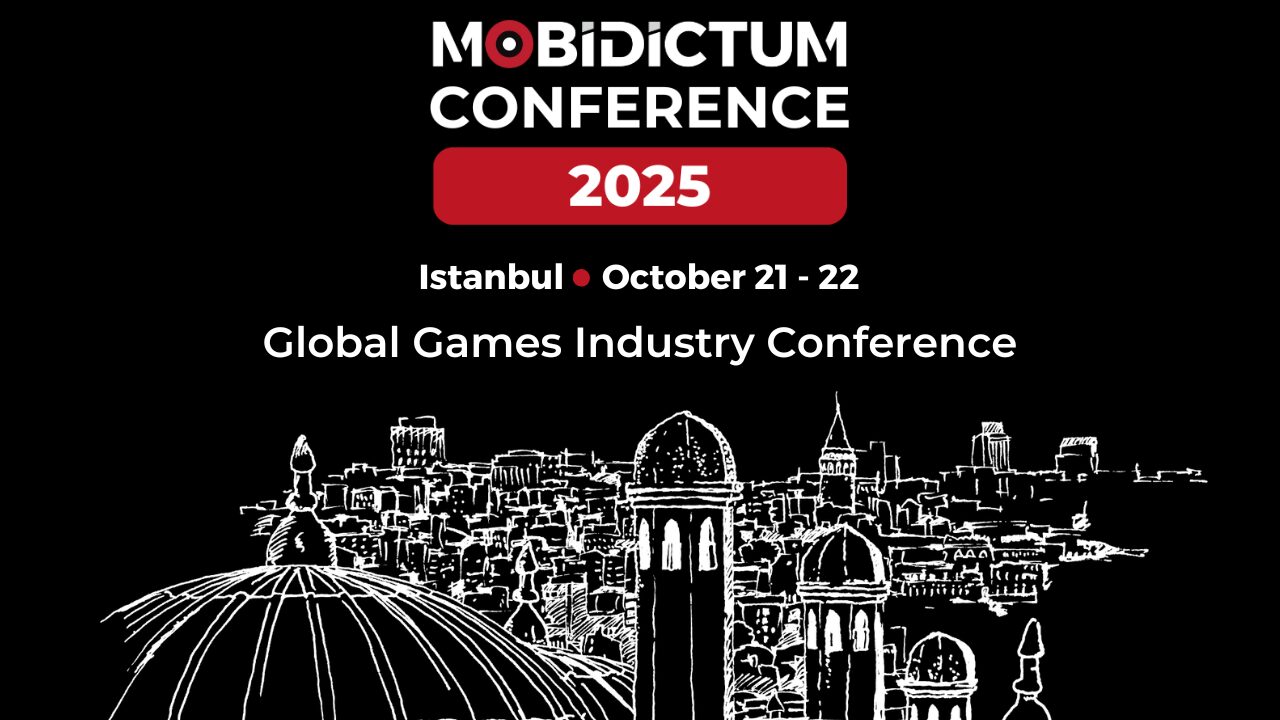 Mobidictum logo on the left, game developers network logo on the right