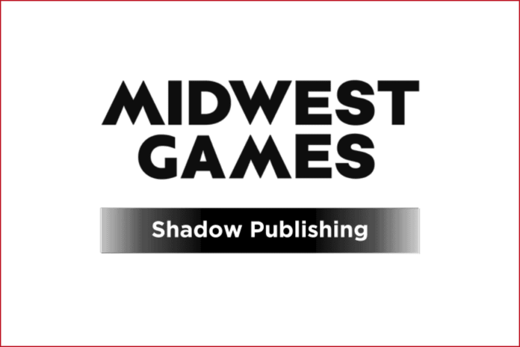 midwest games logo and shadow publishing text under it