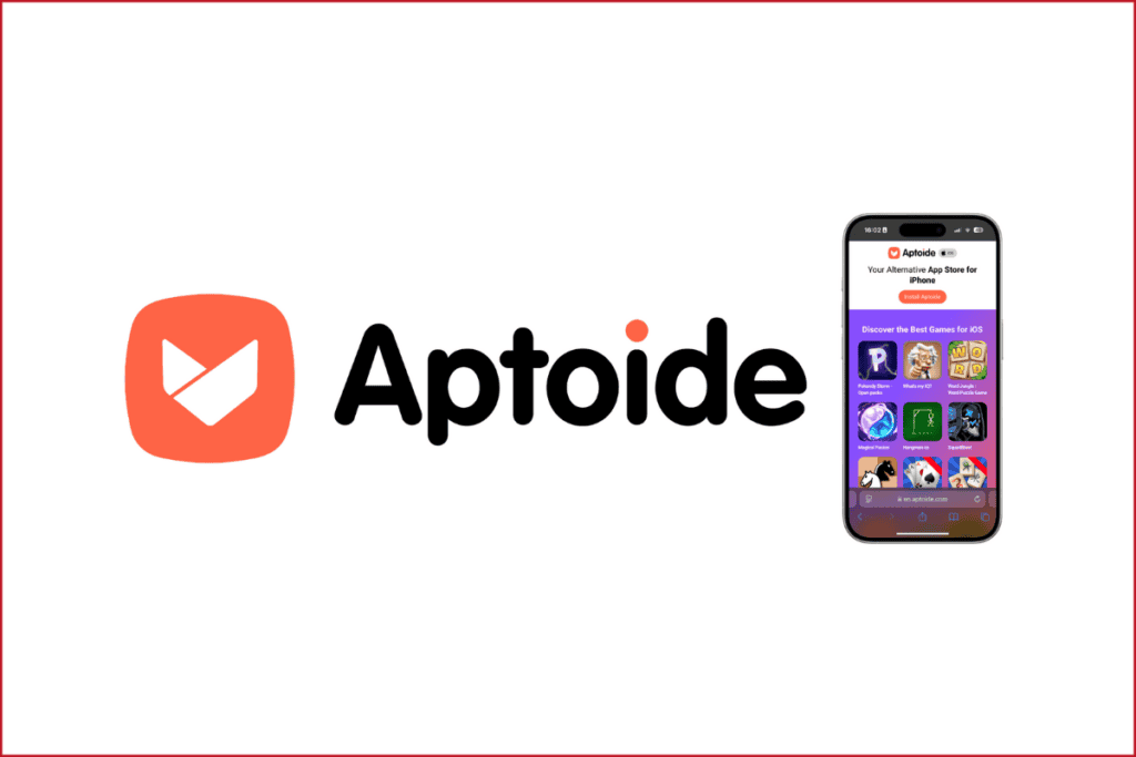 aptoide logo and a phone image