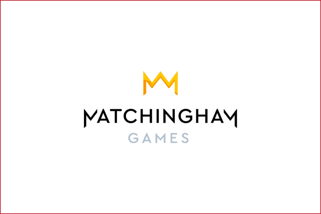 matchingham games logo with red border around it