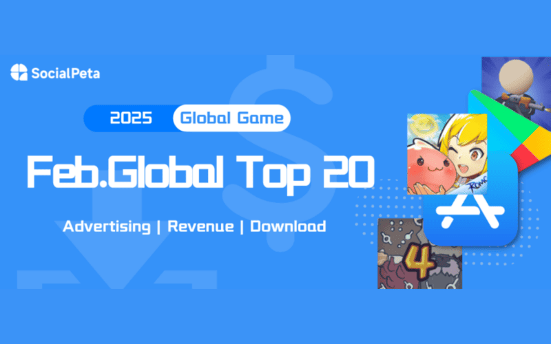 socialpeta's feb. global top 20 text and reference game app icons