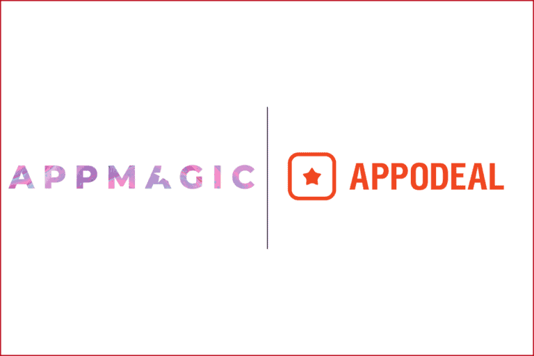 AppMagic logo on the left, appodeal logo on the right