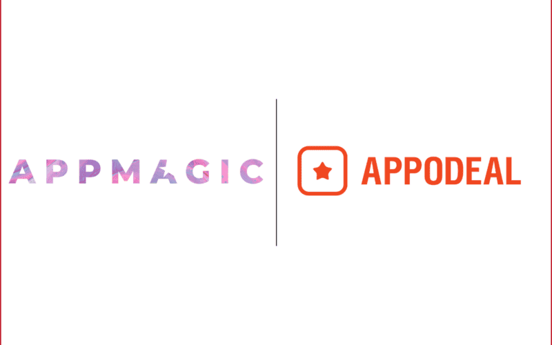 AppMagic logo on the left, appodeal logo on the right