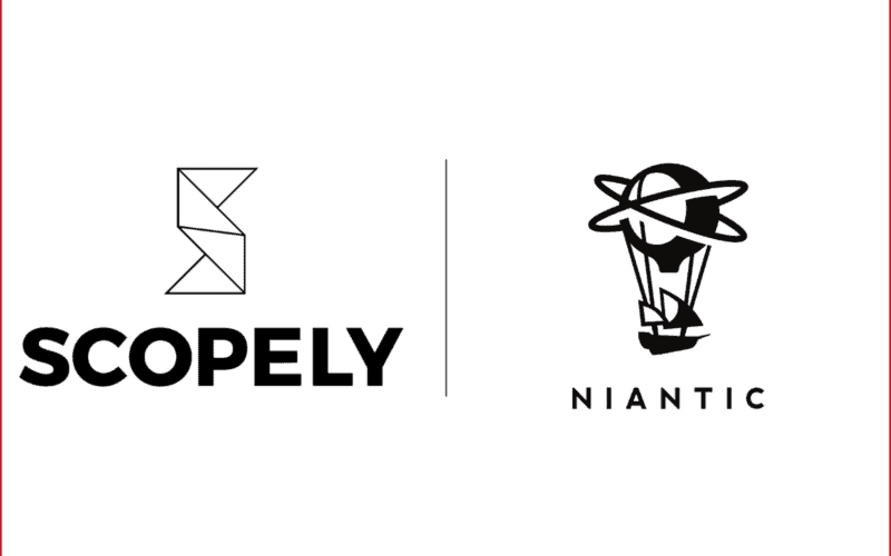 scopely logo on the left, niantic logo on the right