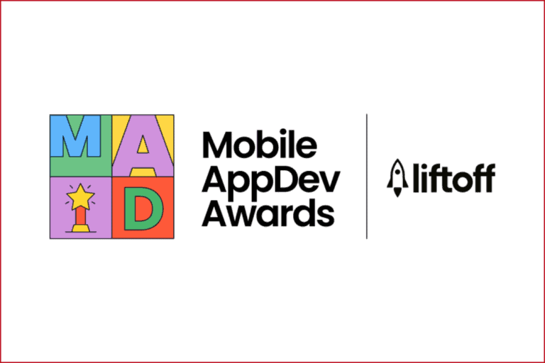 mobile appdev awawrds logo on the left, vertical divider and litfoff logo on the right