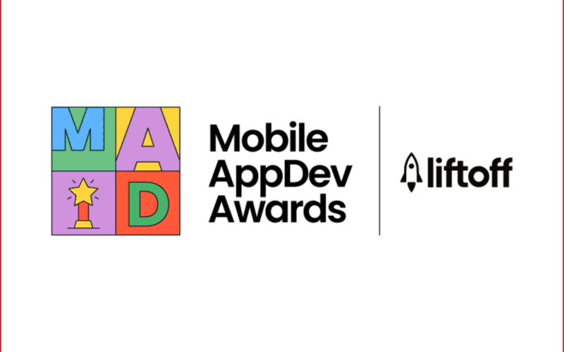 mobile appdev awawrds logo on the left, vertical divider and litfoff logo on the right