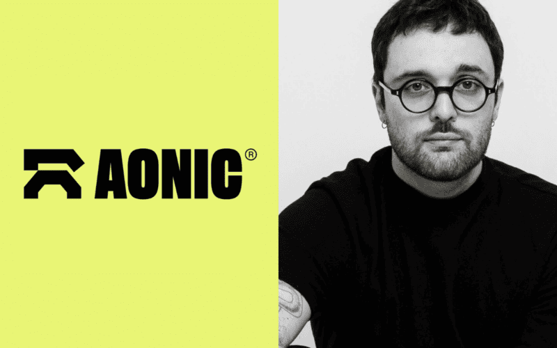 aonic logo on the left, arthur mostovoy's photo on the right