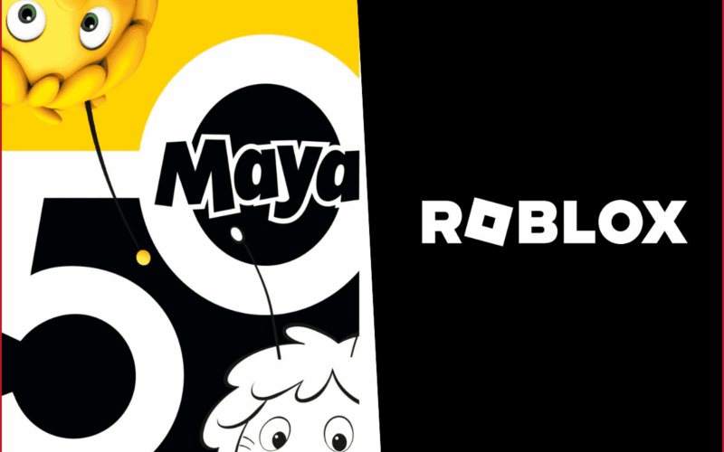 sol tarafta arı maya 50. yıl logosu, roblox logosu sağ tarafta