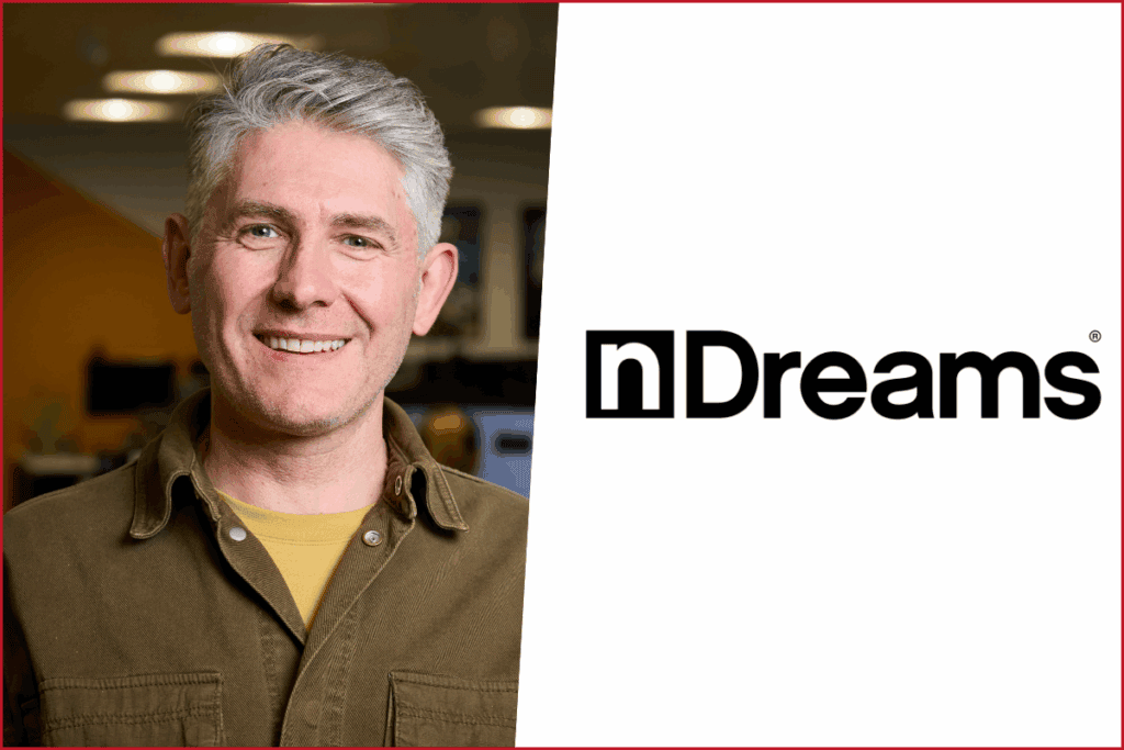photo of tom gillo on the left, ndreams logo on the right