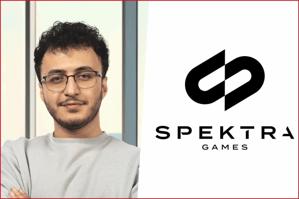 developer of highway racer pro's spektra games logo on right, kadir danışman's photo on left
