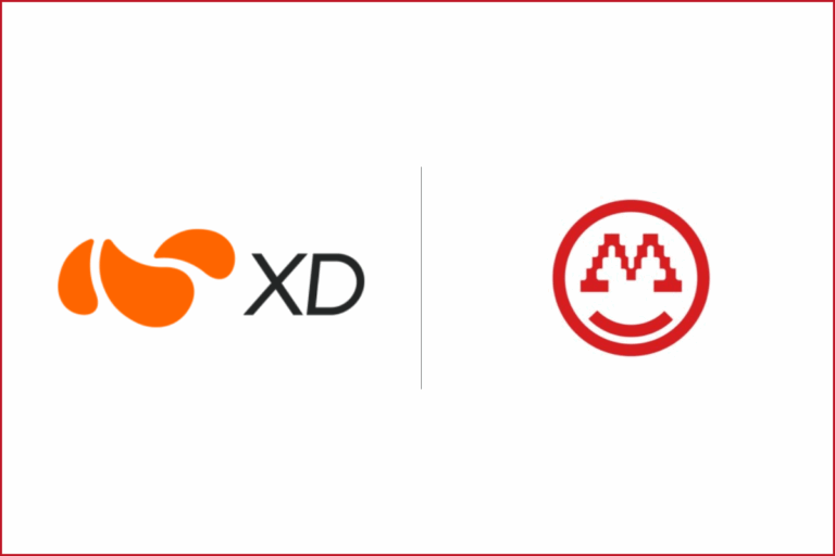 XD Inc. logo on the left, miao logo on the right