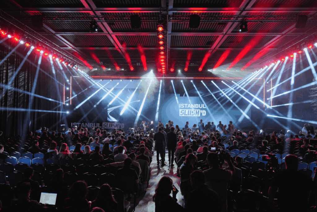 Istanbul Slush’D etkinliğinden sahne görseli