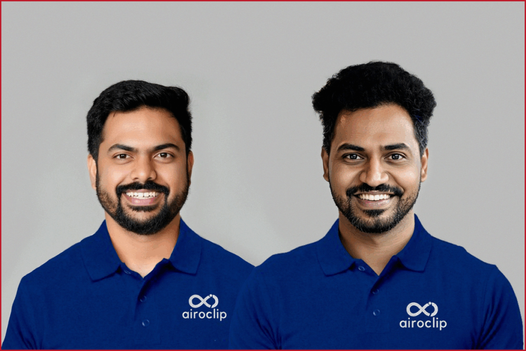 Pruthvi (L), Co-Founder of Airoclip & Rohith (R), Co-Founder and CEO of Airoclip